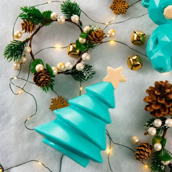 Moldes de policarbonato para árbol de Navidad de chocolate - Martellato