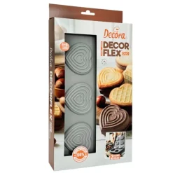 Moldes de silicona Corazones Decorflex - Decora