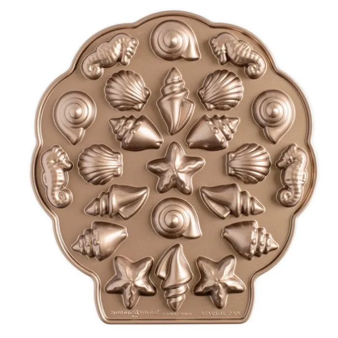 Molde Sea Shell Teacakes Pan - Nordic Ware + REGALO mini espátulas (2)