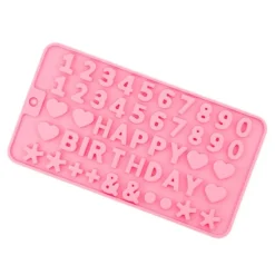 Molde silicona Happy Birthday y números - Happy Sprinkles