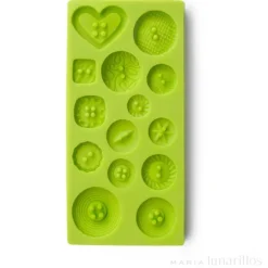 Molde silicona para fondant botones - Ibili
