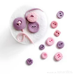 Molde silicona para fondant botones - Ibili