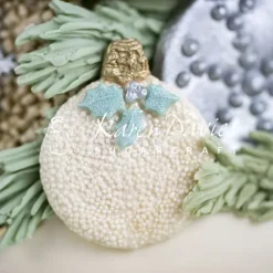 Molde silicona para fondant bolas de Navidad - Karen Davies