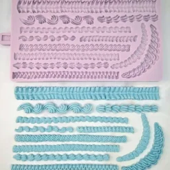 Molde silicona para fondant bordes - Karen Davies