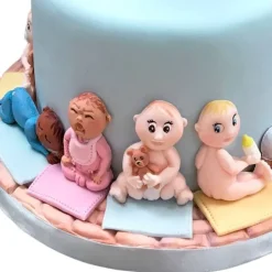 Molde silicona para fondant 5 bebés - Karen Davies