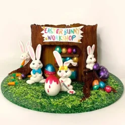 Molde silicona para fondant conejo de Pascua - Katy Sue Designs