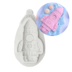 Molde silicona para fondant cohete - Katy Sue Designs