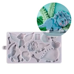 Molde silicona para fondant dinosaurios - Karen Davies