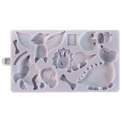 Molde silicona para fondant dinosaurios - Karen Davies