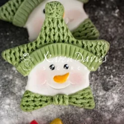 Molde silicona para fondant estrellas de Navidad - Karen Davies