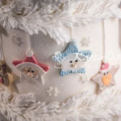 Molde silicona para fondant estrellas de Navidad - Karen Davies