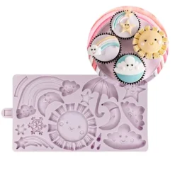 Molde silicona para fondant estaciones - Karen Davies