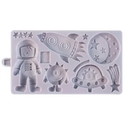 Molde silicona para fondant espacio - Karen Davies