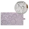 Molde silicona para fondant flores y hojas - Karen Davies
