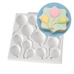Molde silicona para fondant globos - Katy Sue Designs