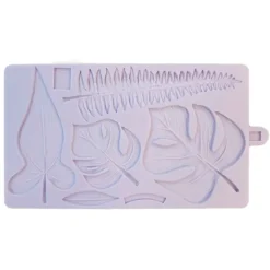Molde silicona para fondant Hojas tropicales - Karen Davies