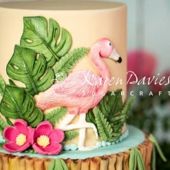 Molde silicona para fondant Hojas tropicales - Karen Davies
