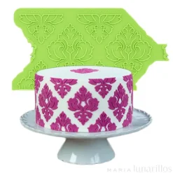 Molde silicona para fondant lateral Damasco - Marvelous
