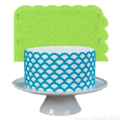 Molde silicona para fondant lateral Festón - Marvelous