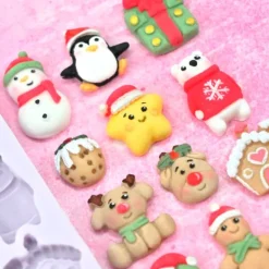 Molde silicona para fondant Navidad - Karen Davies