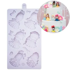 Molde silicona para fondant princesas Disney - Karen Davies