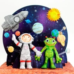 Molde silicona para fondant planetas - Katy Sue Designs