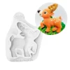 Molde silicona para fondant reno de Navidad - Katy Sue Designs