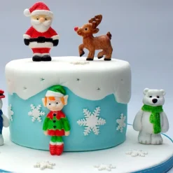 Molde silicona para fondant reno de Navidad - Katy Sue Designs