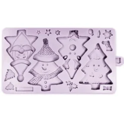Molde silicona para fondant árboles de Navidad - Karen Davies