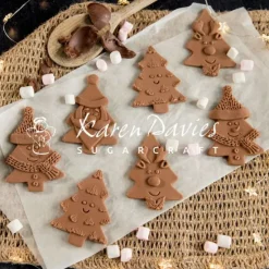 Molde silicona para fondant árboles de Navidad - Karen Davies