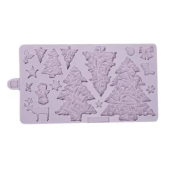 Molde silicona para fondant árboles de mimbre Navidad - Karen Davies