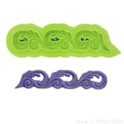 Molde silicona para fondant Scroll Border - Marvelous