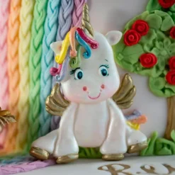 Molde silicona para fondant unicornios - Karen Davies