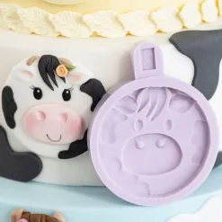 Molde silicona para fondant vaca - Karen Davies