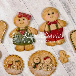 Molde silicona para fondant y galletas muñecos de jengibre - Karen Davies