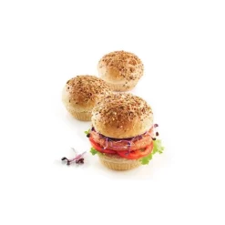 Molde silicona perforado para 6 panes de hamburguesa 8 cm - Silikomart