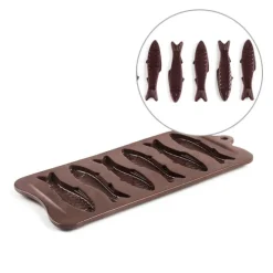 Molde silicona 6 sardinas de chocolate - Ibili