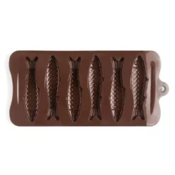 Molde silicona 6 sardinas de chocolate - Ibili