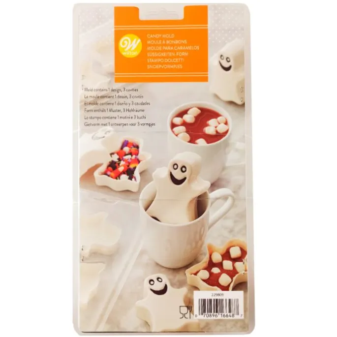 Moldes para chocolate Calabaza mediana (2) + REGALO molde fantasmas