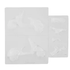 Moldes para chocolate Moto Vespa (3)