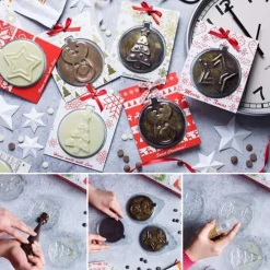 Moldes para chocolate y tarjetas de Navidad - Decora