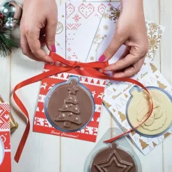 Moldes para chocolate y tarjetas de Navidad - Decora