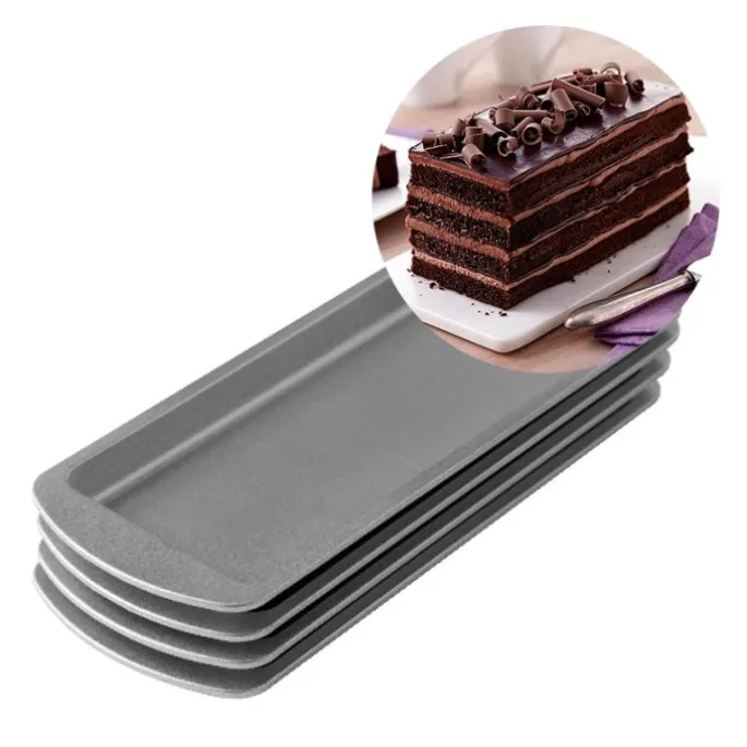 Moldes para layer cake rectangulares 25 cm (4) - Decora