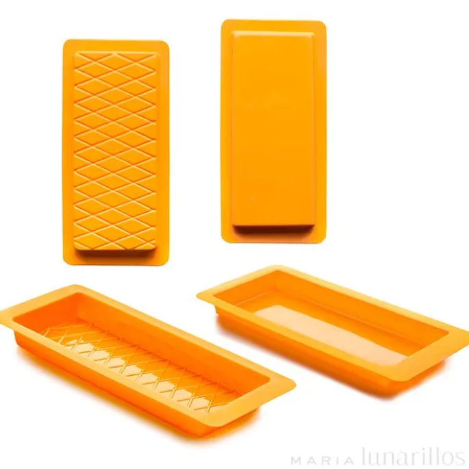 Moldes para turrón liso y rombos (2) - Ibili