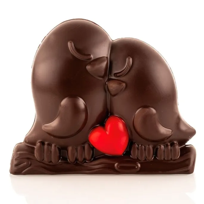 Moldes pájaros Love Birds de chocolate 3D (2) - Silikomart