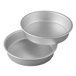 Moldes redondos de aluminio anodizado Performance Pans 22 x 5 cm (2) - Wilton