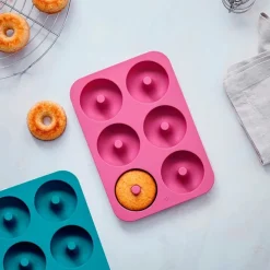 Moldes silicona donuts 6 cavidades (2) - Lacor