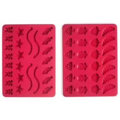 Moldes silicona gominolas de animales y frutas (2) - Ibili