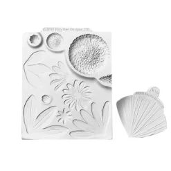 Moldes silicona para fondant girasoles y margaritas (2) - Katy Sue Designs