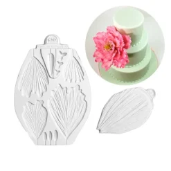 Moldes silicona para fondant peonias y tulipanes (2) - Katy Sue Designs
